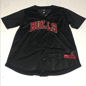 Men’s Chicago Bulls NBA Baseball Jersey Size Large